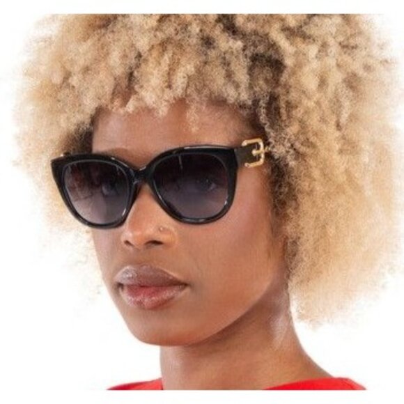 NEW MOSCHINO SUNGLASSES BLACK GREY WOMEN EYEWEAR MOSCHINO MOS143/S 0807 9O main image 4